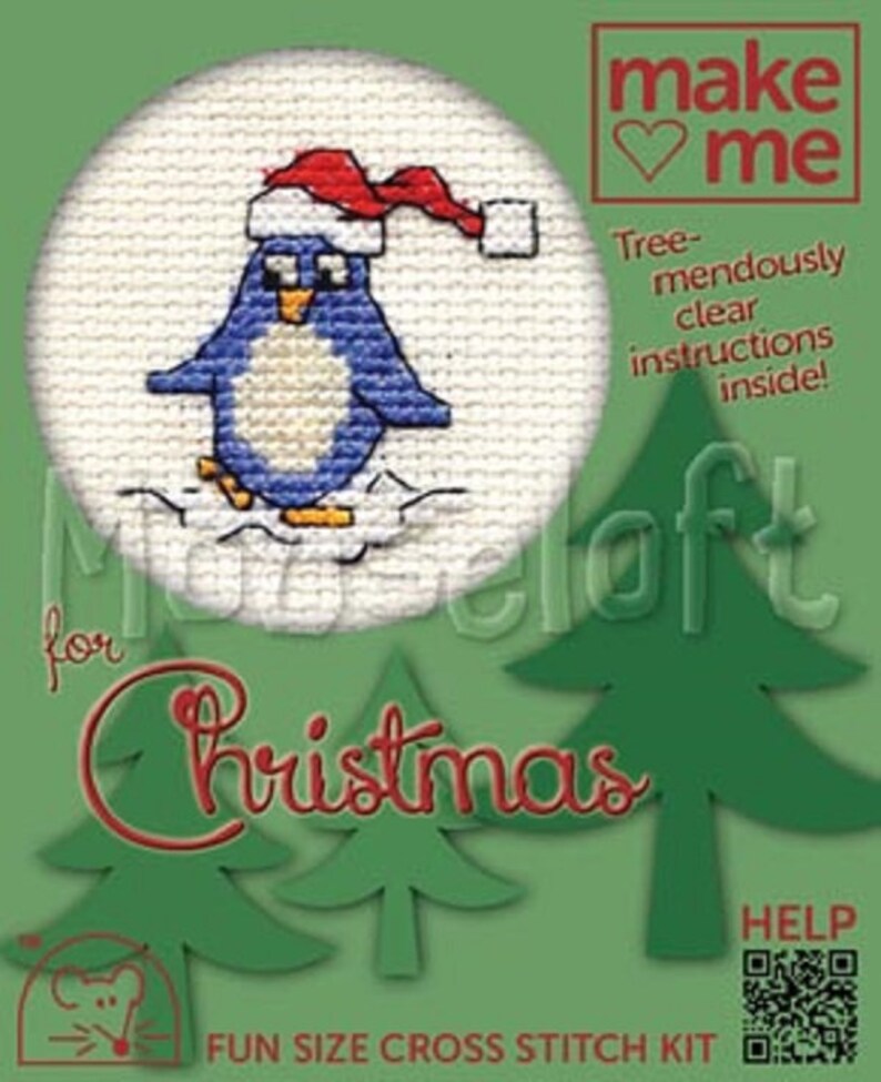 Mouseloft Make Me for Christmas Cross Stitch Kit. Mini Kit. Etsy UK