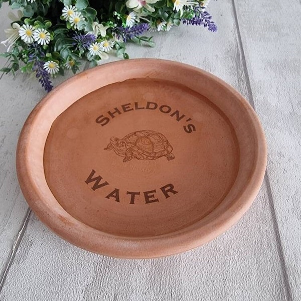 Personalised Tortoise water bowl/ food dish.