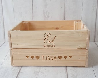 Personalised Eid crate.