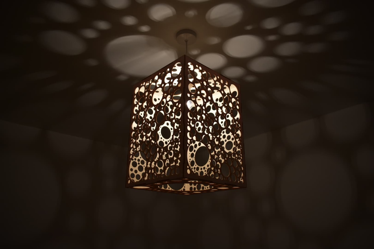 Wooden Laser Cut Light Shade Bespoke Design Home Decor. Etsy UK