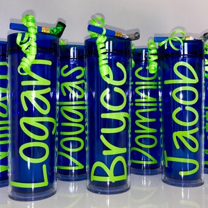 Kids Tumblers, Birthday Tumblers, Party Tumblers, Water Bottles, Kids Water Bottles, Birthday Favors, Kids Favors, Personalized Tumblers
