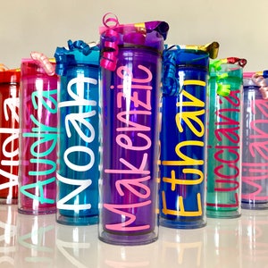 Kids Tumblers, Birthday Tumblers, Party Tumblers, Water Bottles, Kids Water Bottles, Birthday Favors, Kids Favors, Personalized Tumblers
