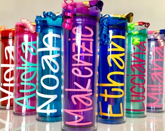 Kids Tumblers, Birthday Tumblers, Party Tumblers, Water Bottles, Kids Water Bottles, Birthday Favors, Kids Favors, Personalized Tumblers