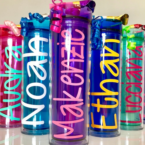 Kids Tumblers Birthday Tumblers Party Tumblers Water Etsy