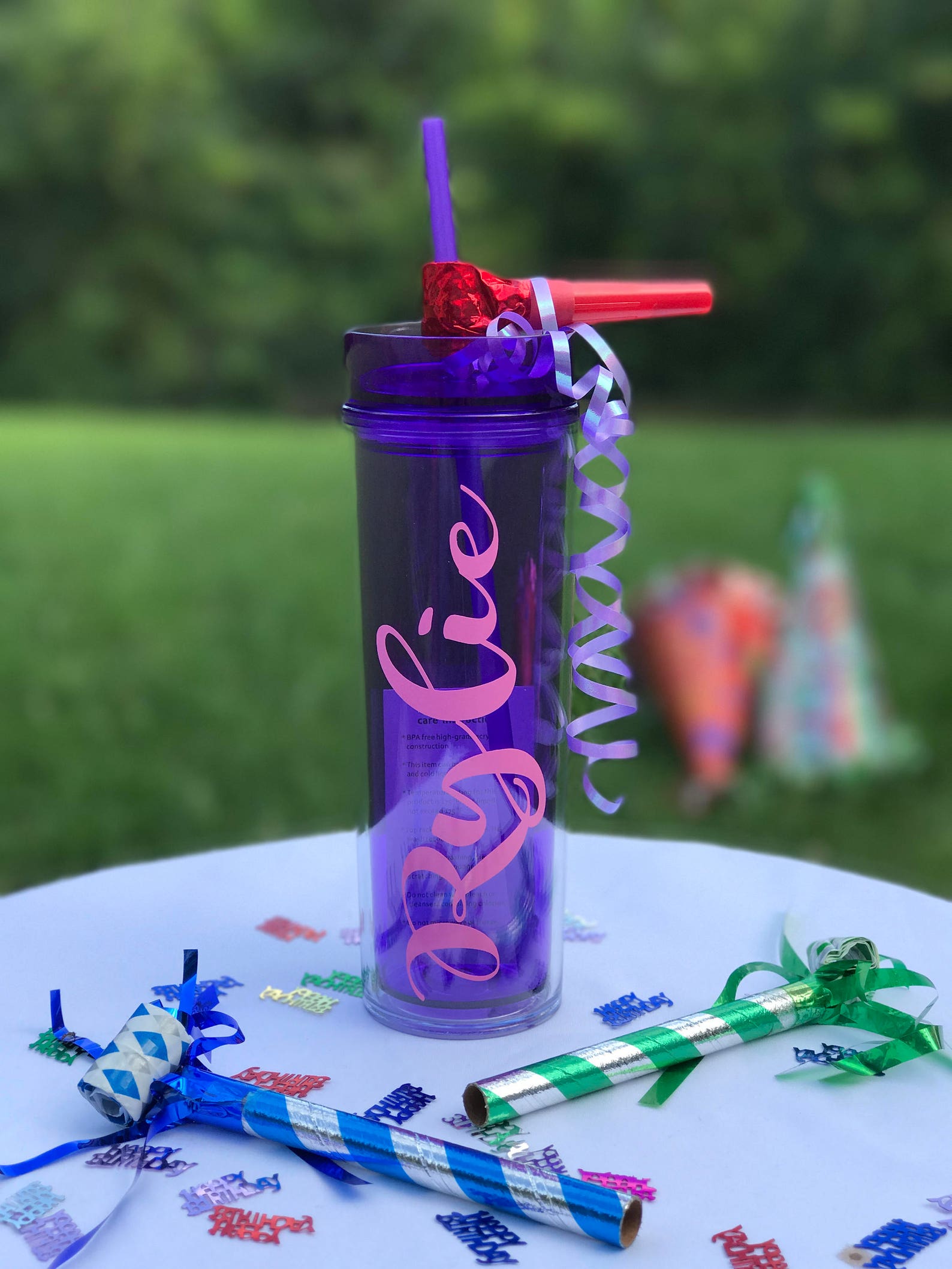 Kids Tumblers Birthday Tumblers Party Tumblers Water Etsy