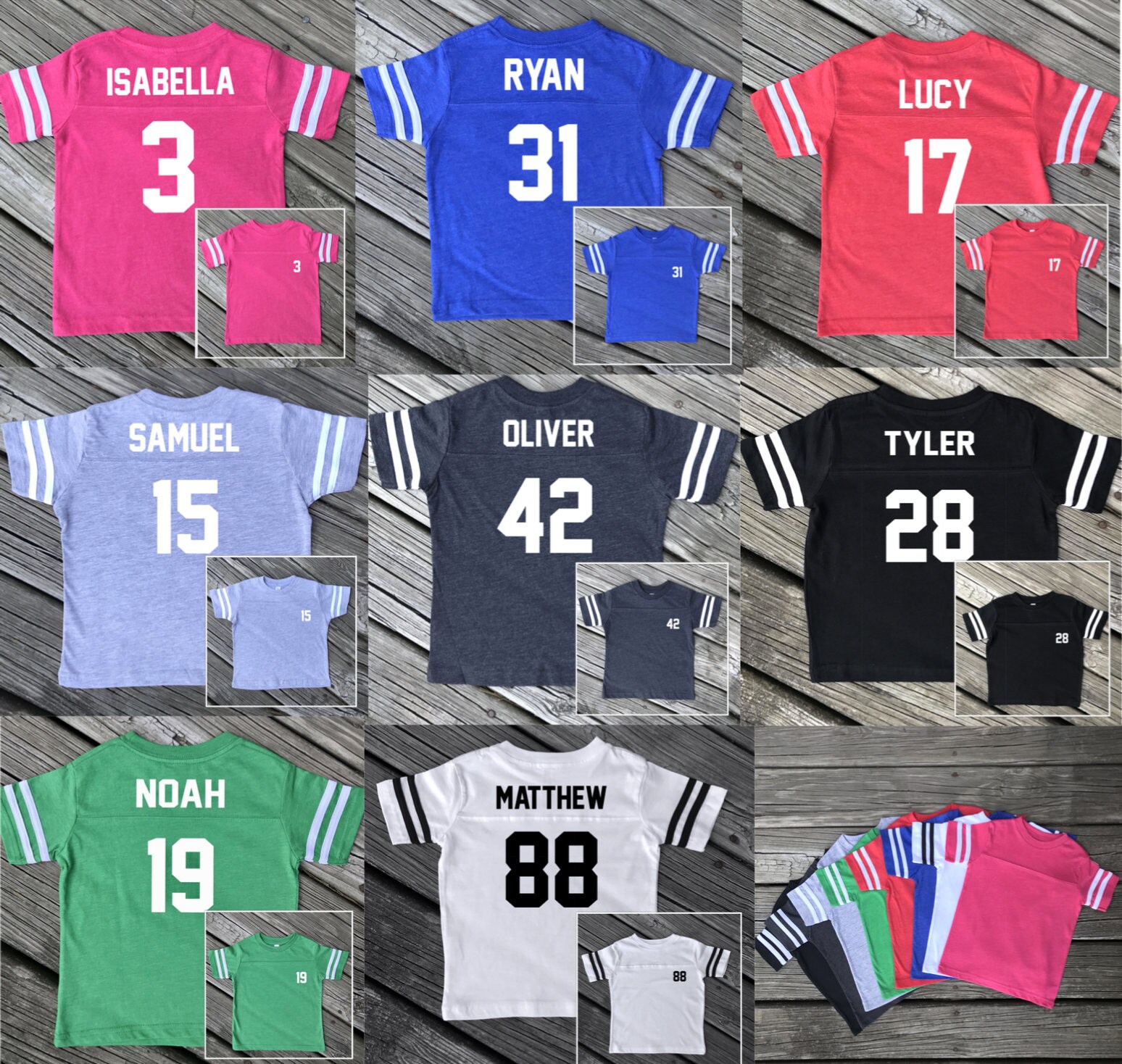 Kid's Jersey, Jersey T-shirt, Custom Kid's T-shirt, Custom Ki…