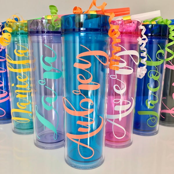 Kids Tumblers, Birthday Tumblers, Party Tumblers, Water Bottles, Kids Water Bottles, Birthday Favors, Kids Favors, Personalized Tumblers