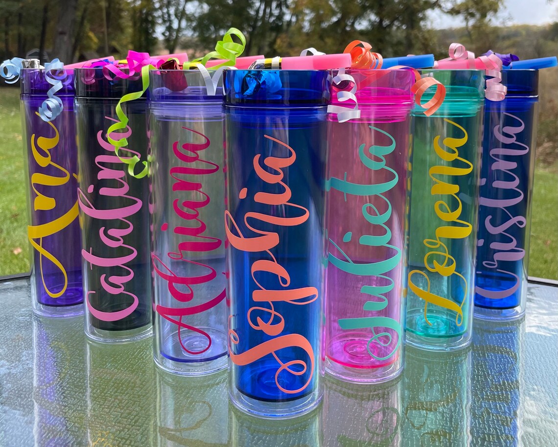 Kids Tumblers Birthday Tumblers Party Tumblers Water Etsy