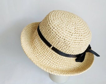 chapeau de paille d'été, chapeau de seau, chapeau de seau femmes, chapeau de seau d'été, chapeaux de seau, chapeau de seau unisexe,