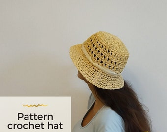 Bucket hat crochet, Crochet summer hat pattern, Bucket hat pattern, Crochet bucket hat pattern, Bucket hat crochet pattern, Crochet bucket