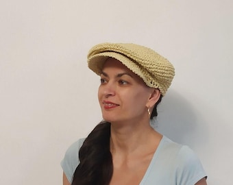 Newsboy hat crochet pattern, Crochet newsboy hat pattern, Womens hat pattern, Dad hat pattern, Crochet pattern hat women, download hat