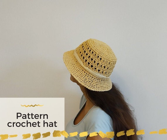 Bucket Hat Crochet, Crochet Summer Hat Pattern, Bucket Hat