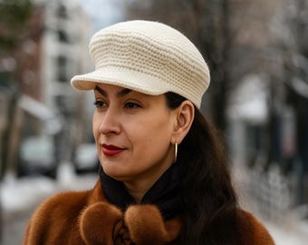 Newsboy hat crochet pattern, easy crochet pattern, Womens hat pattern, Crochet pattern hat