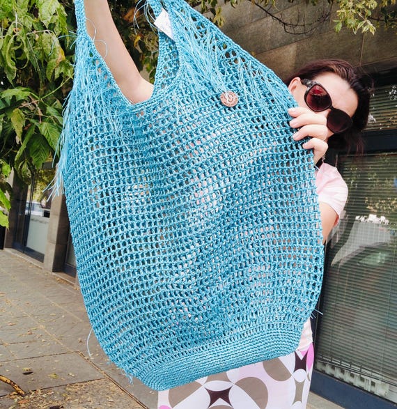 Handmade Raffia Bag, Designer Bag, Raffia Shoulder Bag, Straw Bag