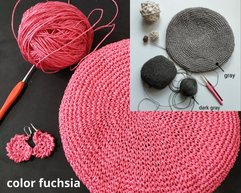 rafia yarns, Yarn for Crochet, yarn sale, yarnart, raffia yarn, summer yarn, raffia for hat, raffia for bag image 9