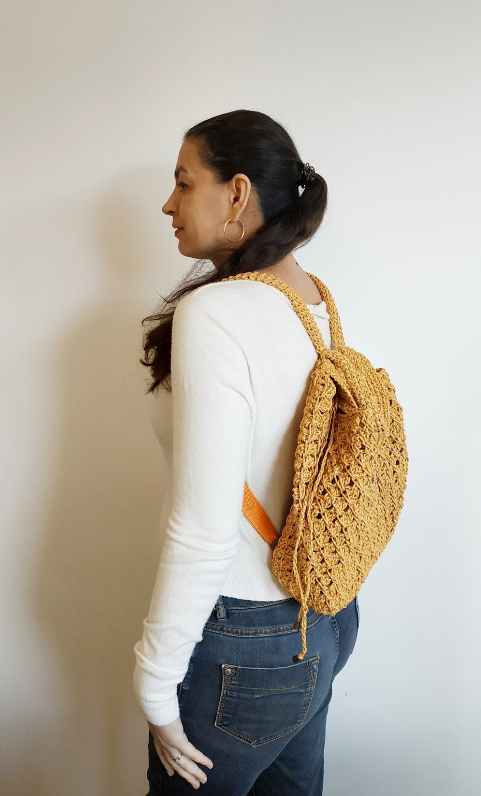 Straw backpack Backpack purse for women Backpack purset Etsy