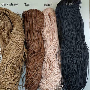 rafia yarns, Yarn for Crochet, yarn sale, yarnart, raffia yarn, summer yarn, raffia for hat, raffia for bag image 15