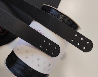 Riemengriff, Ledergriff, Ledergriffe, lange Türgriffe, lange Griffe für Tasche, DIY Häkeltasche, Lederschnalle, Menge: 1 Griff
