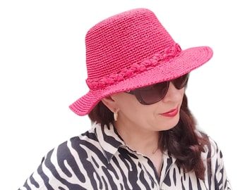 Panama summer hat with large brim, womens summer hats, Sun hat, Large brim hat,  Sun hat womens, panama, womens summer hat, womens hat