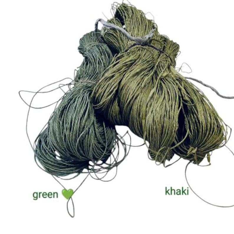 rafia yarns, Yarn for Crochet, yarn sale, yarnart, raffia yarn, summer yarn, raffia for hat, raffia for bag image 20