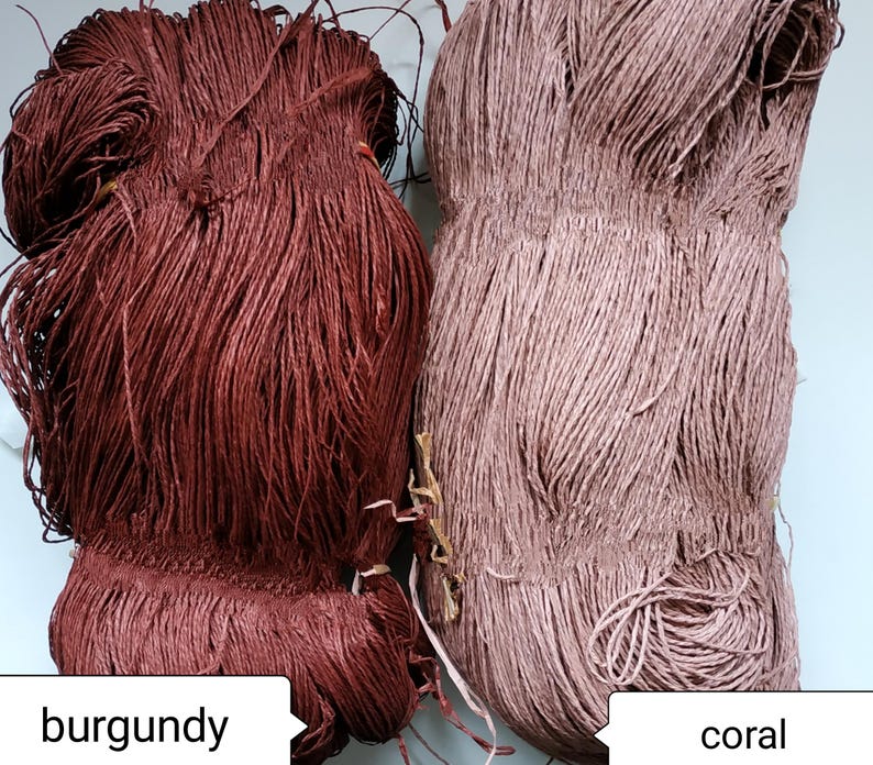 rafia yarns, Yarn for Crochet, yarn sale, yarnart, raffia yarn, summer yarn, raffia for hat, raffia for bag image 19