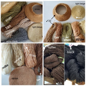 rafia yarns, Yarn for Crochet, yarn sale, yarnart, raffia yarn, summer yarn, raffia for hat, raffia for bag image 5
