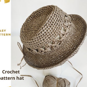 crochet hat pattern, crochet hat patterns, sun hat pattern, Crochet sun hat, summer crochet hat, crochet pattern hat, fedora hat pattern