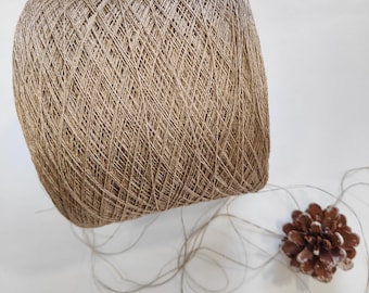 Linen yarn, fine yarn, yarn on cone, italian linen, italian linen fabric, natural linen, summer yarn, natural yarn, linen thread, linen