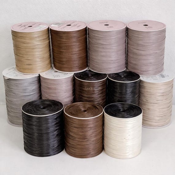 Raffia yarn Ispie, Summer yarn, Natural yarn, raffia bag, Rayon raffia for crochet, Summer hat supplies, Eco friendly 100g = 273 yards-250 m