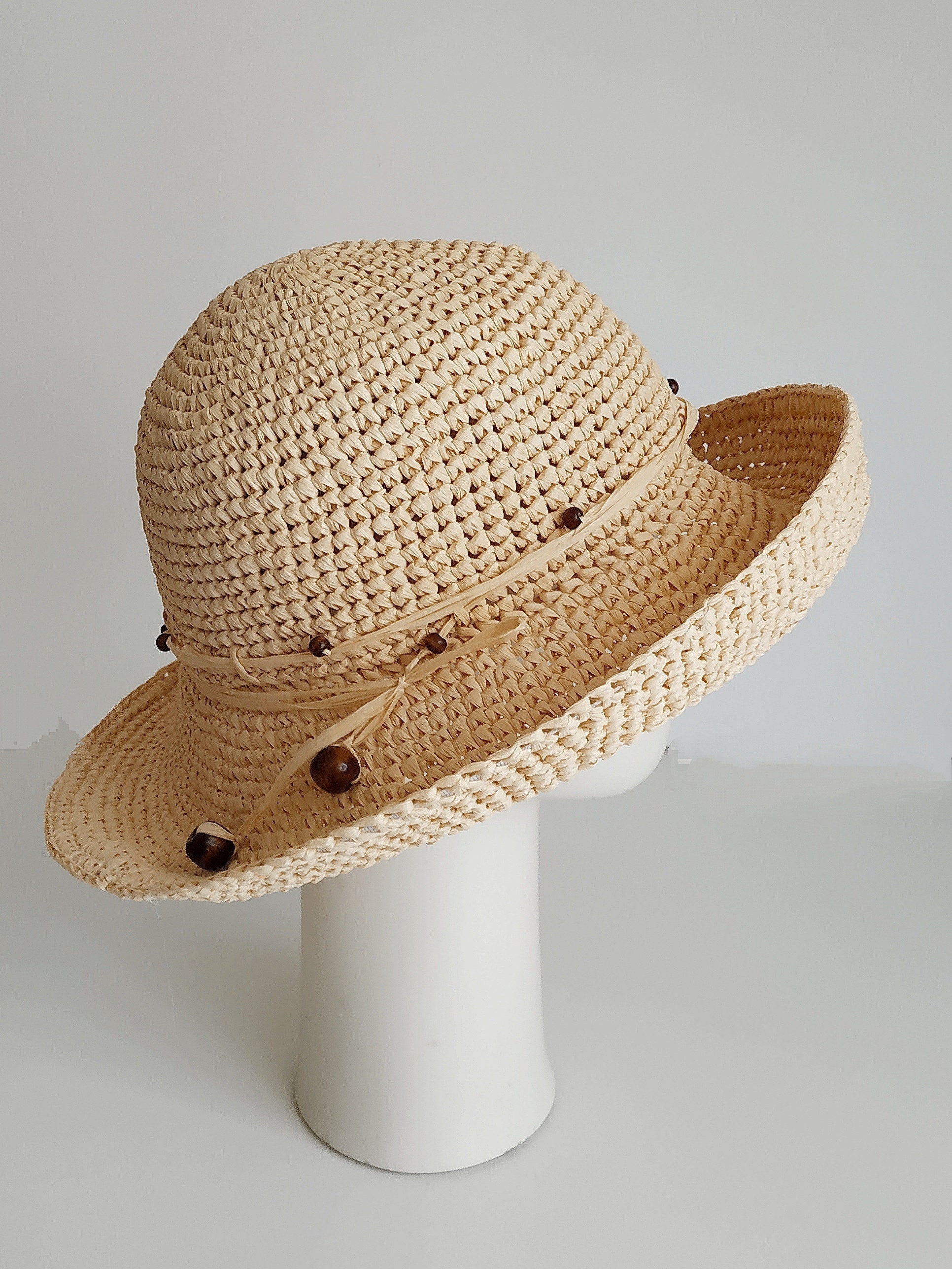 Cloche Hat Women Straw Cloche Hat 