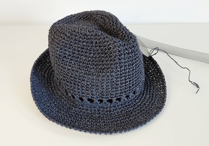 Fedora Pdf Crochet Fedora Hat Pattern, Fedora Hat Pattern, Crohet Hat Pattern ...