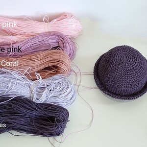 rafia yarns, Yarn for Crochet, yarn sale, yarnart, raffia yarn, summer yarn, raffia for hat, raffia for bag image 4