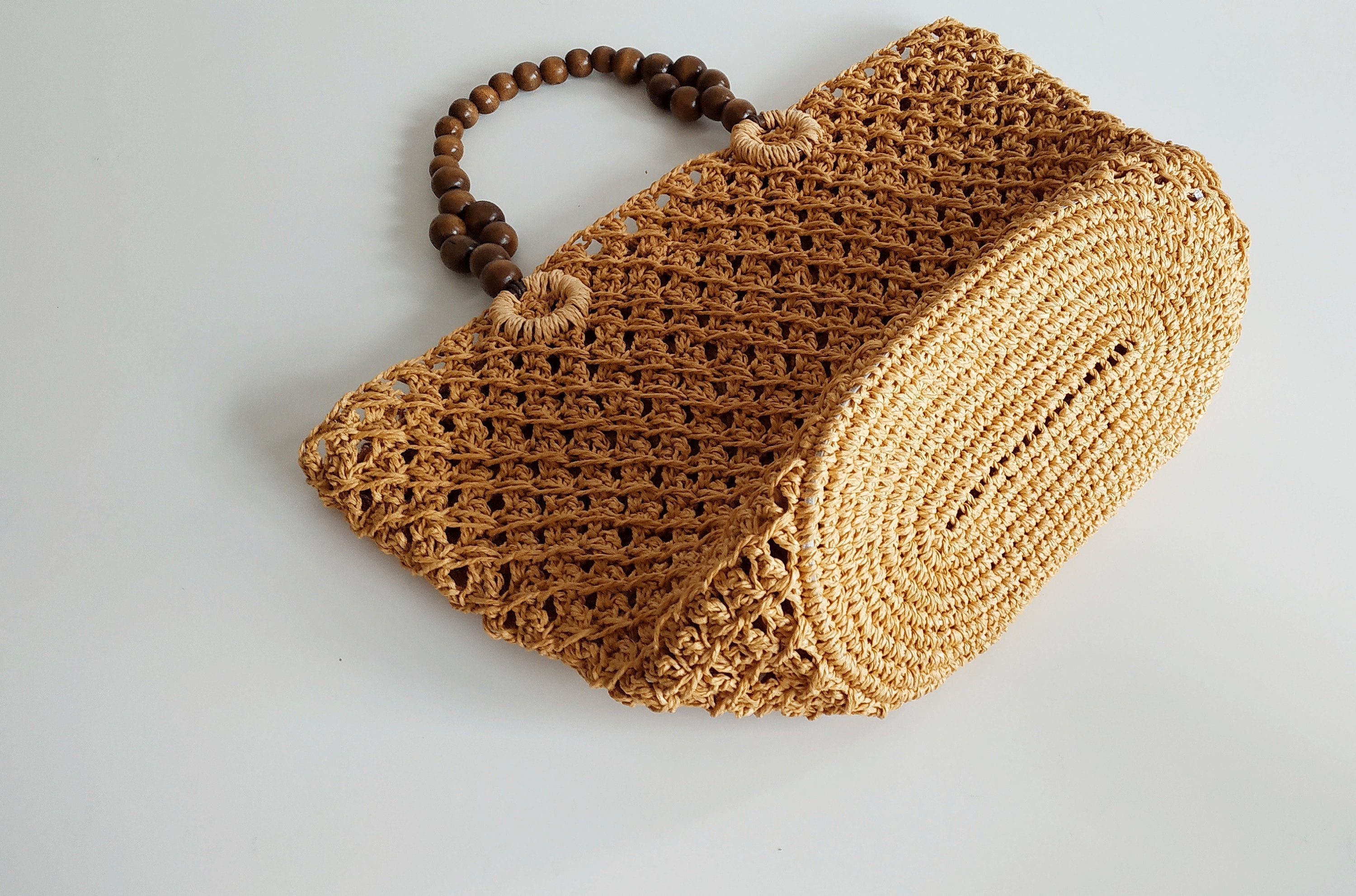 Raffia bag Straw beach bag Weekender bag Cute tote bag | Etsy