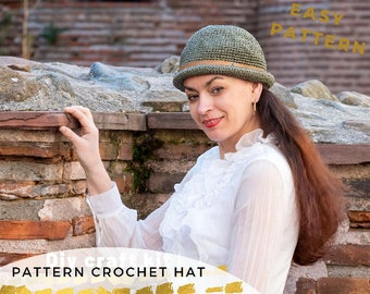 crochet sun hat pattern, crochet pattern hat,  crochet hat pattern, sun hat pattern, raffia hat, womens hat pattern, crochet summer hat