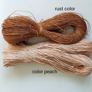 rafia yarns, Yarn for Crochet, yarn sale, yarnart, raffia yarn, summer yarn, raffia for hat, raffia for bag image 18