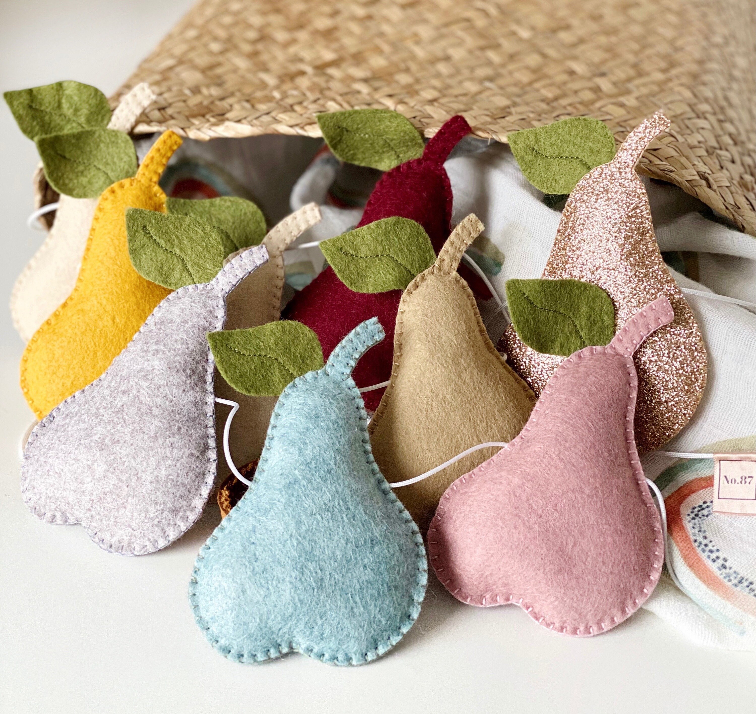 Custom Colour Pears' Garland Fruit Nursery Decor Fruit Etsy