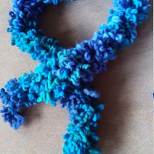 Blue Boa Scarf image 2