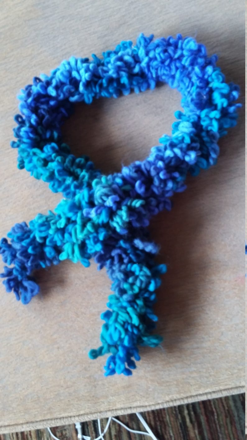 Blue Boa Scarf image 2