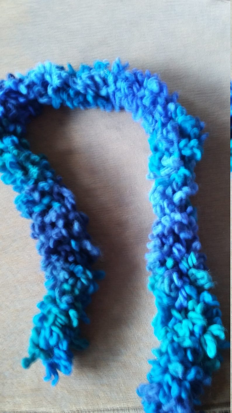 Blue Boa Scarf image 3