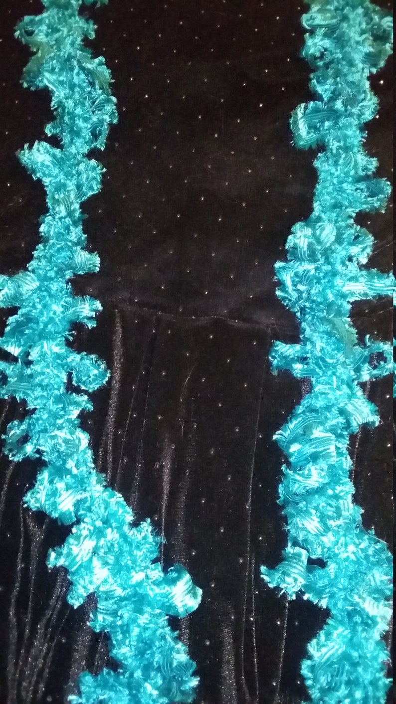 Ribbon Boa Scarf, Bright Crocheted Boa image 4