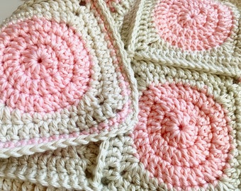 CROCHET PATTERN Bubble Yum Granny Square Blanket (digital)