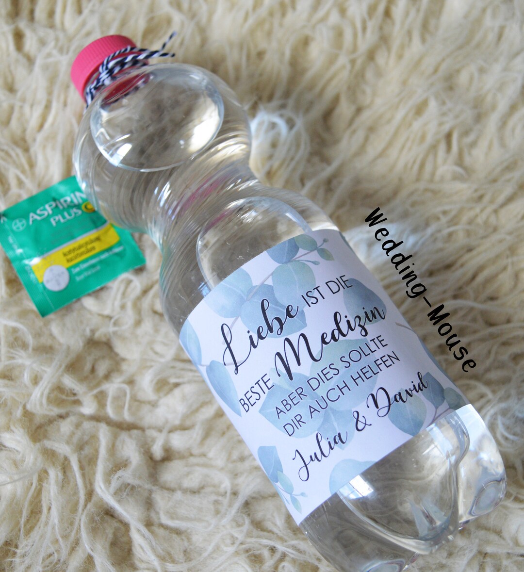 20x HangoverKit Hangover Kit Hochzeit Etiketten Sticker Kater Für den