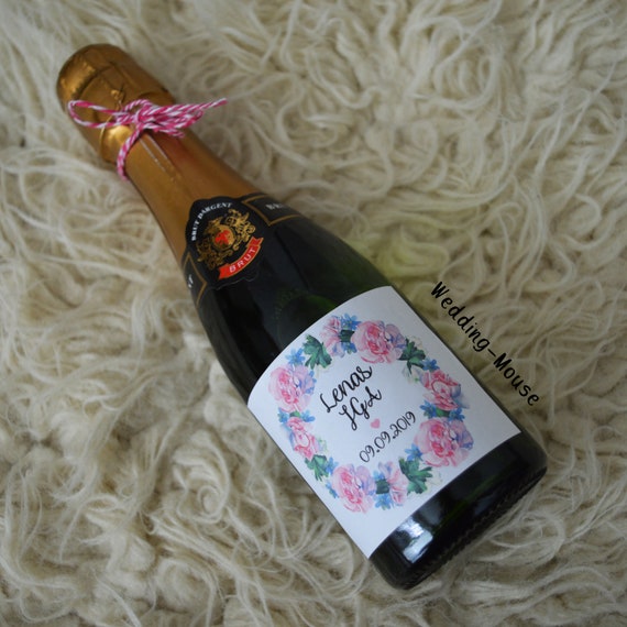 10x Flaschenetiketten Hochzeit Sekt Jga Etsy