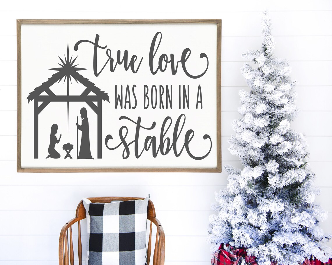 True love was born in a stable | Etsy