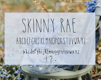Skinny Rae Font- Rae Dunn Inspired Font