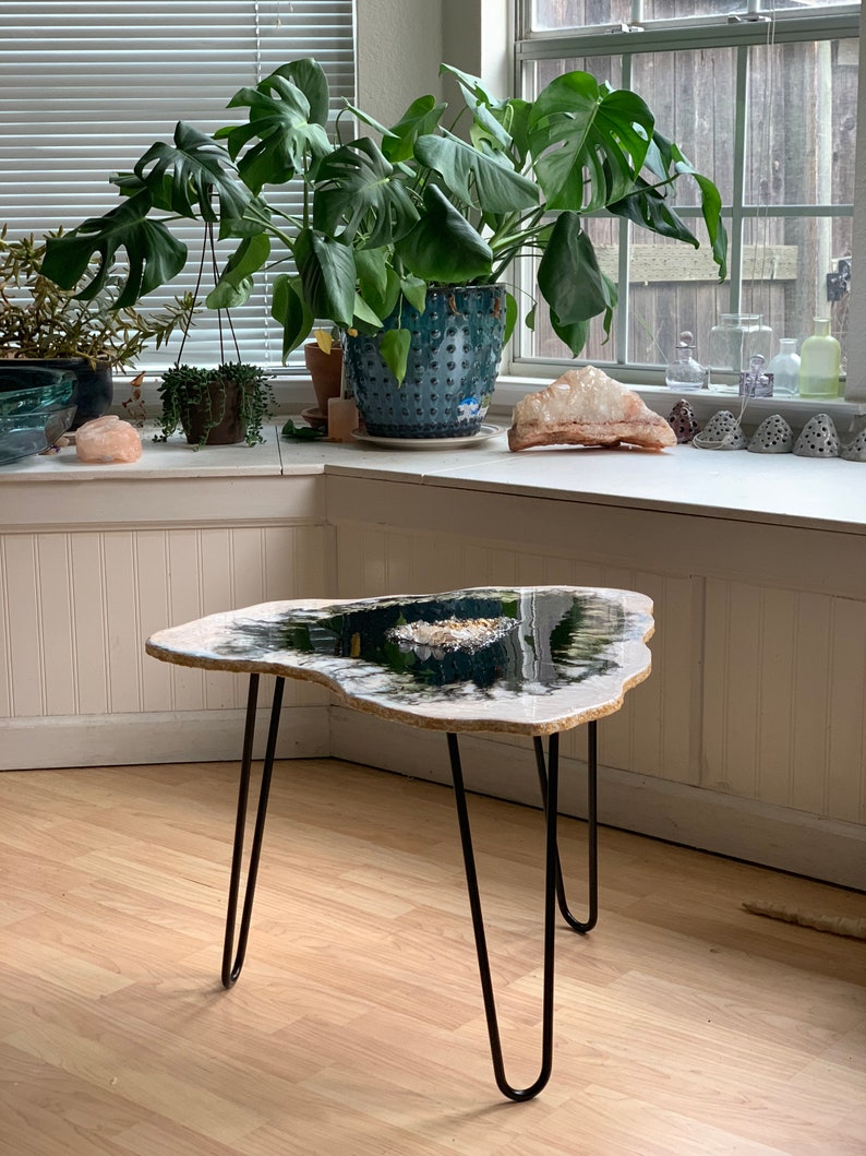 Custom coffee table boho chic furniture small table side Etsy