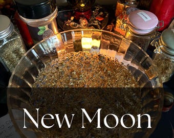 Neumond Affirmationen und Beschwörungsritual (PDF & JPG)