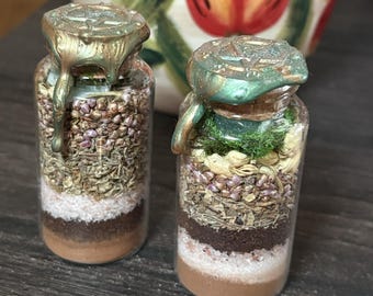 Good Luck Spell Jar, Money Mojo Bottle, Abundance Altar Tool, Draw Money To You