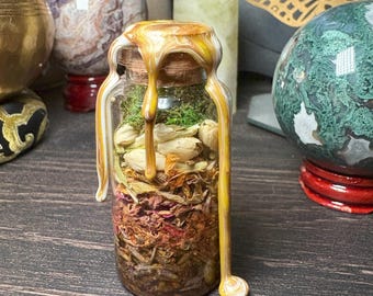 Spell Jar, Honey Sweetening Bottle, Attract Sweetness into Your Life, Meditation Aid