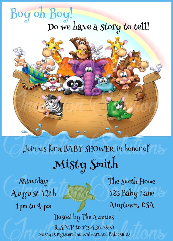 etsy noah's ark baby shower